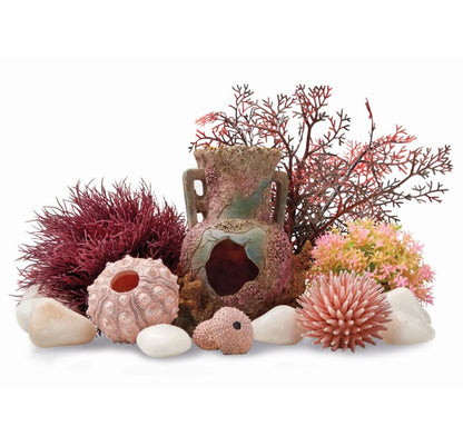 Oase biOrb Aquarium Fish Tank Decor Set 15L Lost Vase 