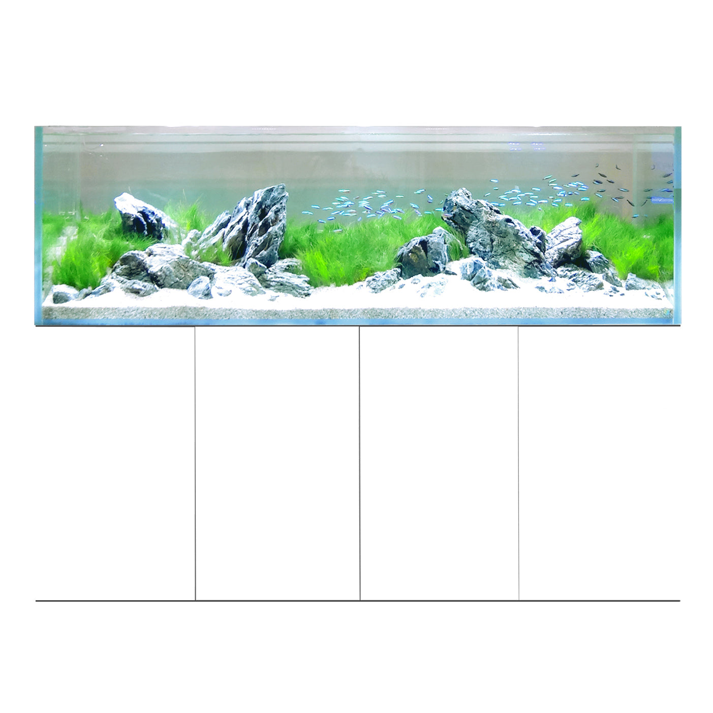 D-D Aqua-Pro Aquascaper 1800 & Cabinet (Gloss White)