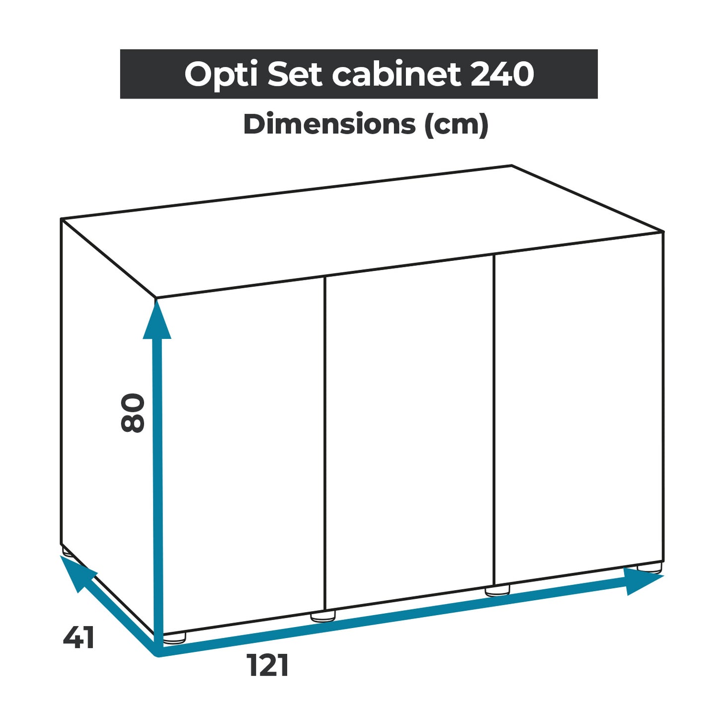 Aquael Optiset 240 Aquarium & Cabinets