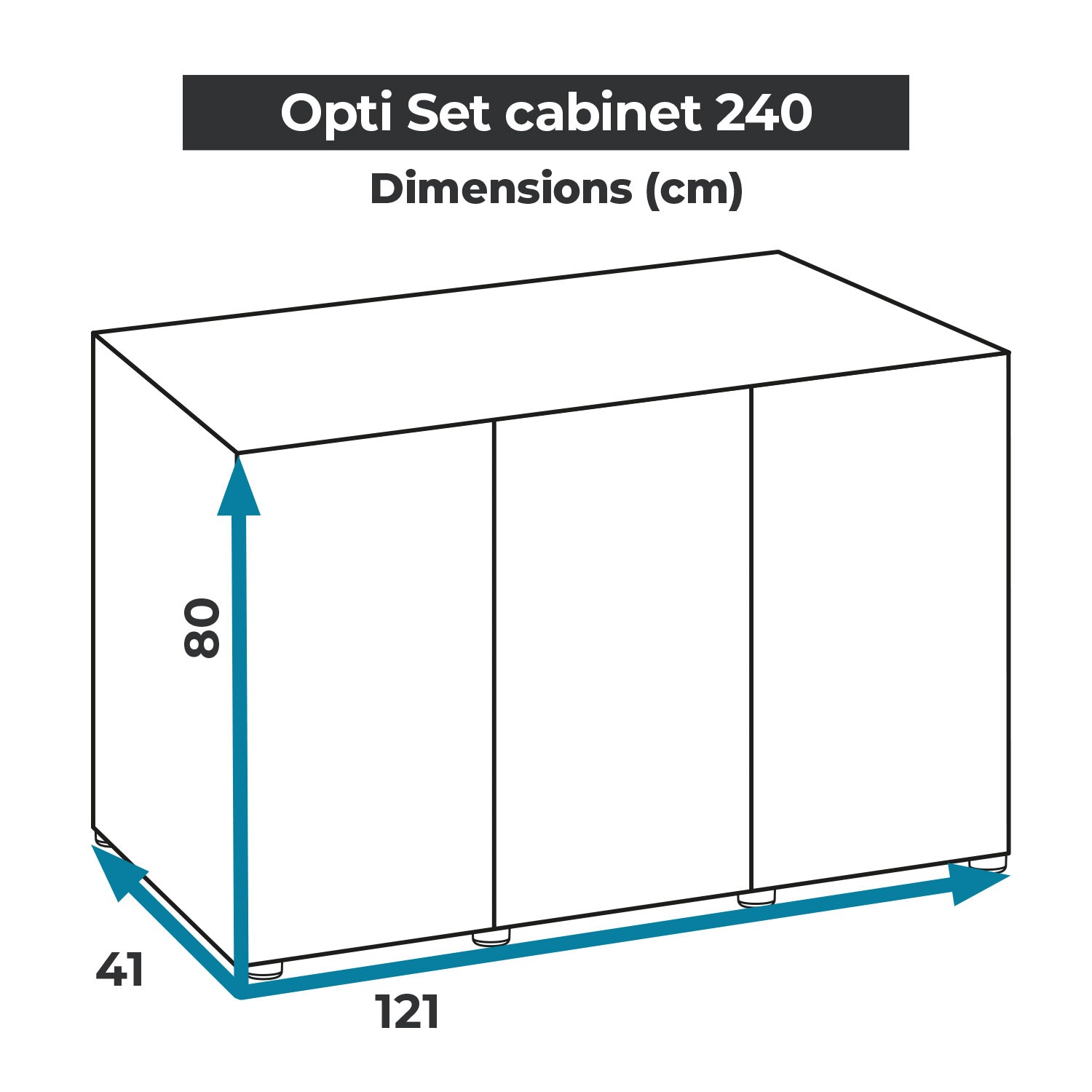 Aquael Optiset 240 Aquarium & Cabinets