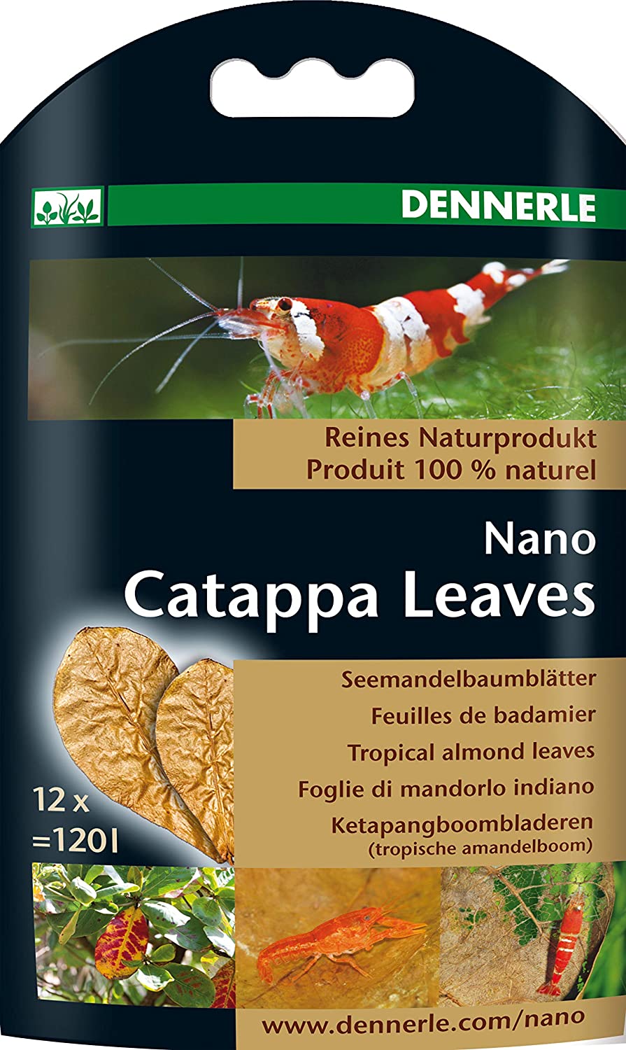 Dennerle Nano Catappa Leaves x 12 pcs