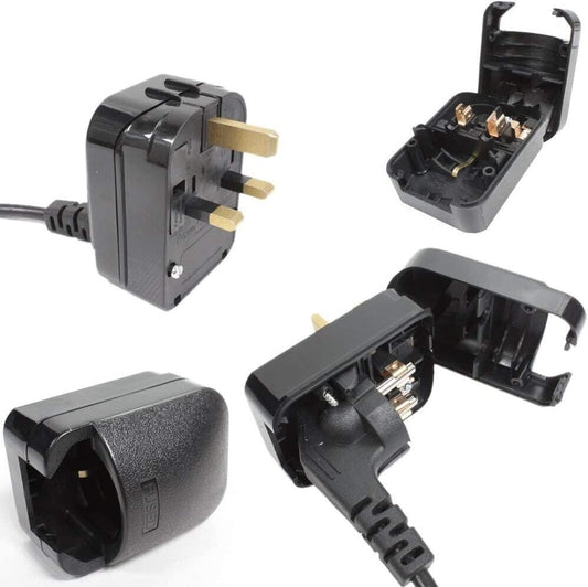 EU to UK Mains Converter Plug 13A