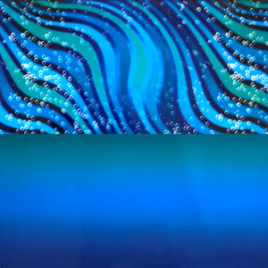 Rippling Tide / Blue Grotto Repeating Background (12" height)