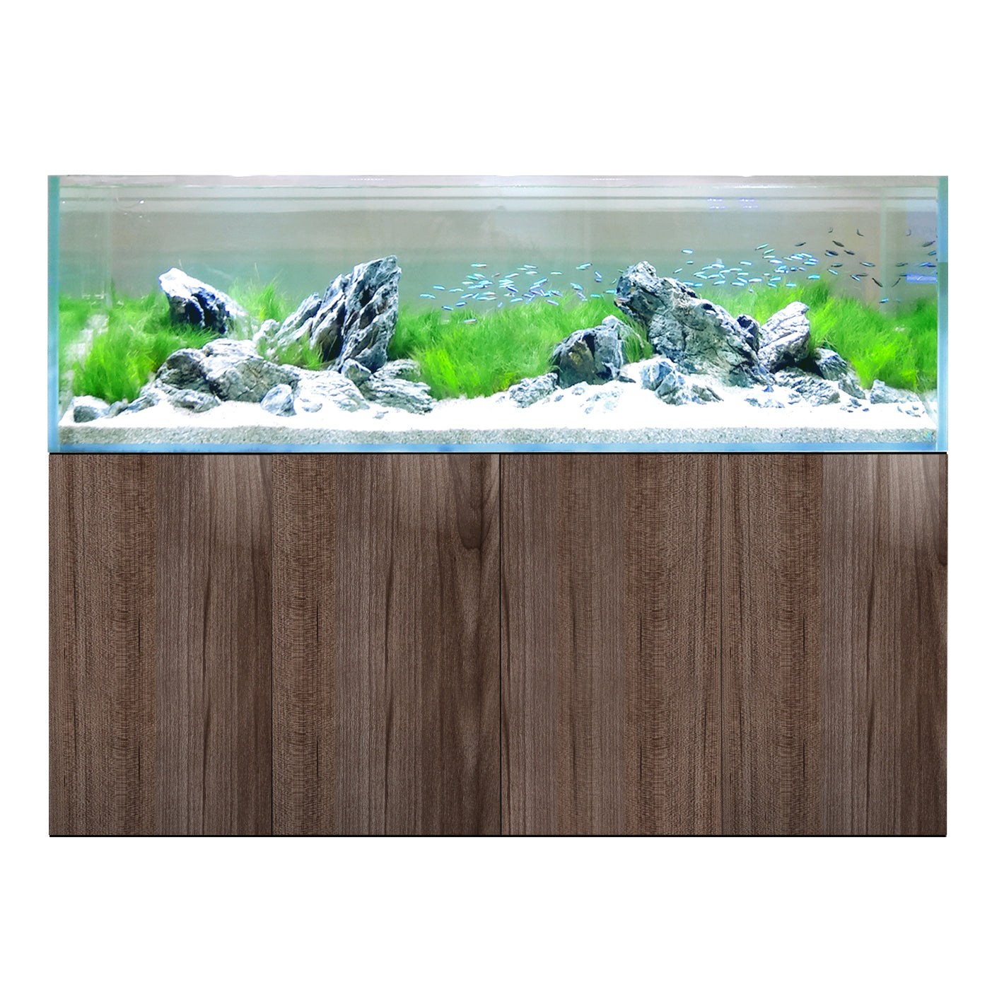 D-D Aqua-Pro Reef 1800 Tank & Cabinet (Japanese Pear)