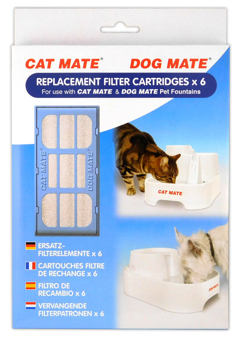 Pet Mate Replacement Filter Cartridges x6