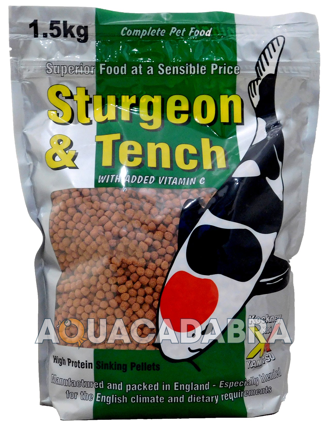 Kockney Koi Sturgeon & Tench 6mm Sinking Pellets