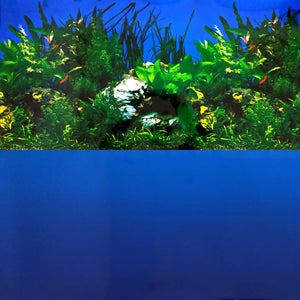 Blue Waterscape / Deep Blue Sea Background (19" height)