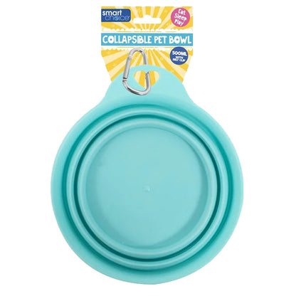 Summer Collapsible Pet Bowl with Clip 