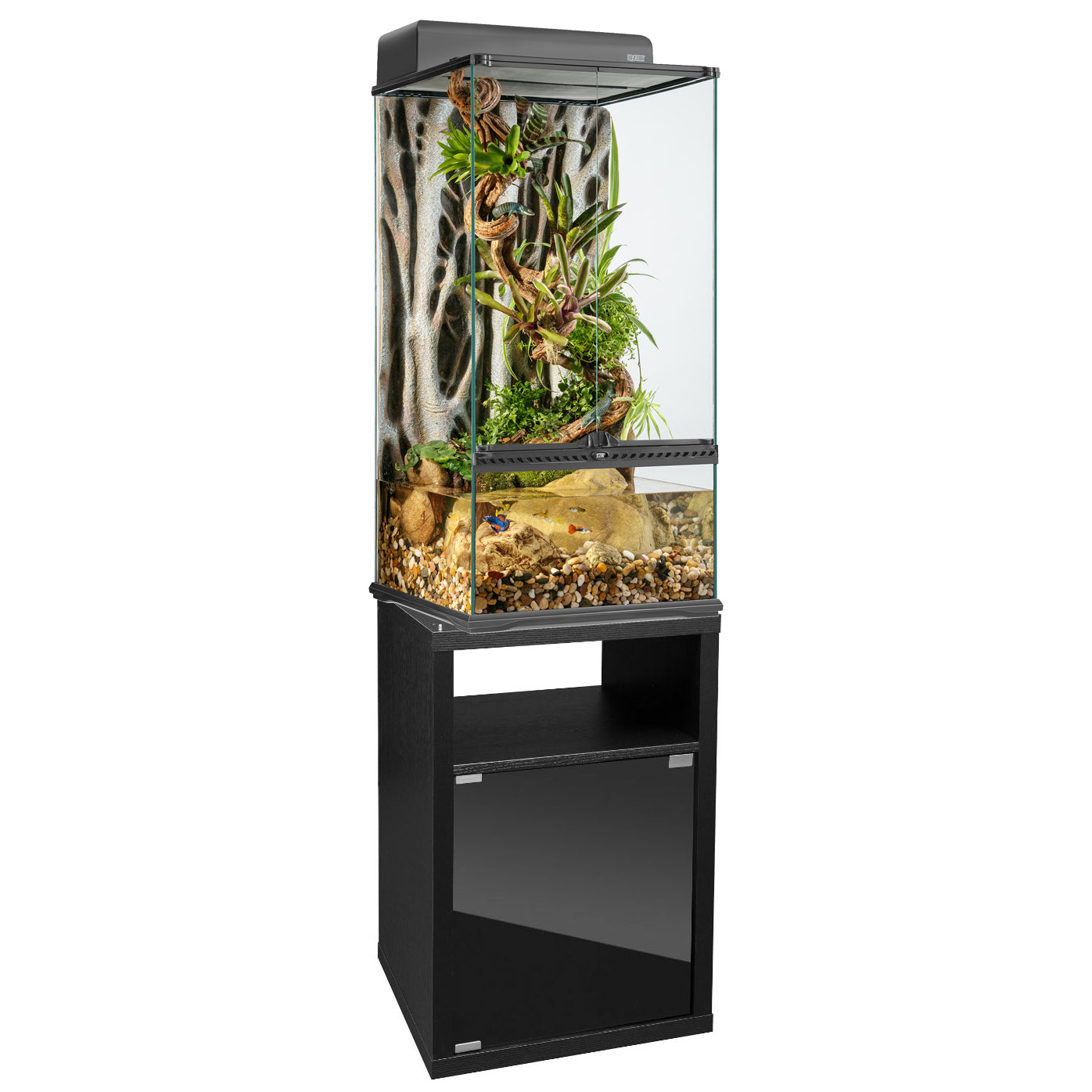 Exo Terra Paludarium Small X-Tall 45 x 45 x 90cm & Cabinet