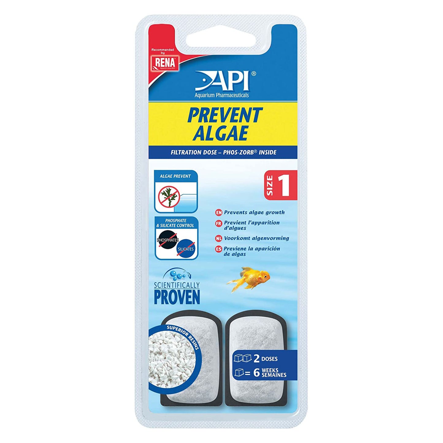 API Prevent Algae Filter Media Size 1