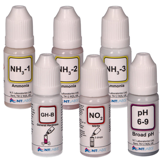 NT Labs Test Reagent Bottles