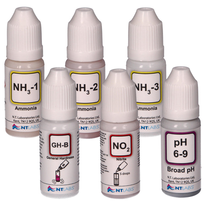 NT Labs Test Reagent Bottles