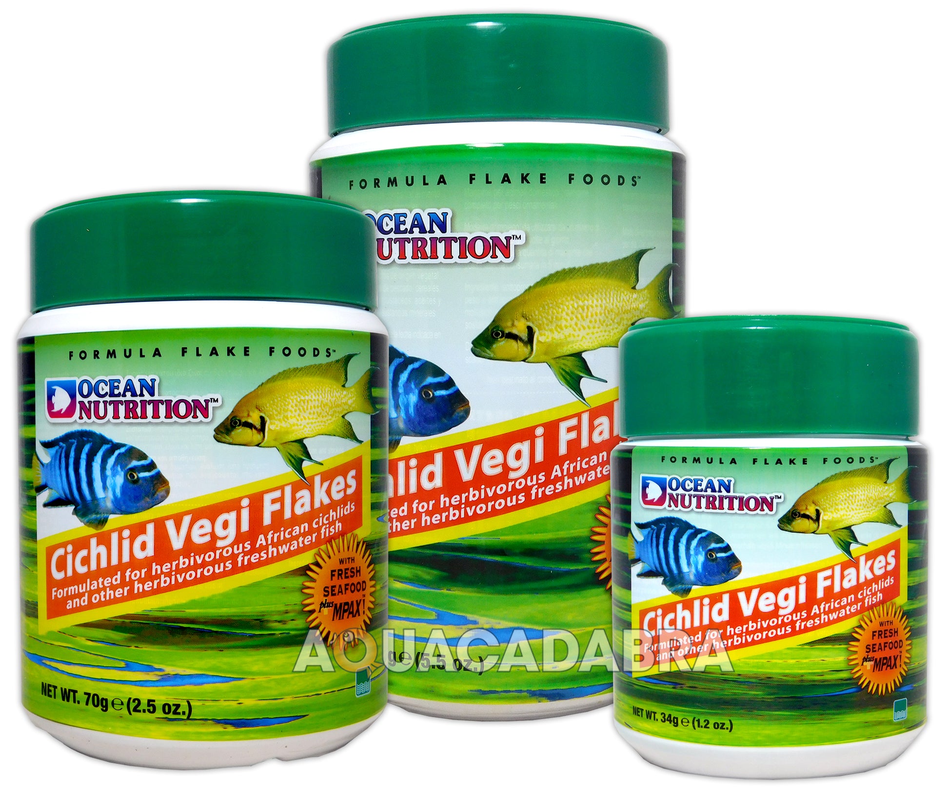 Ocean Nutrition Cichlid Vegi Flakes from Aquacadabra