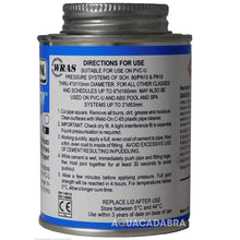 Weld-On 725 Wet R Dry PVC Pipe Cement 237ml