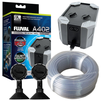 Fluval A-Series Air Pumps with Air Diffuser & Airline