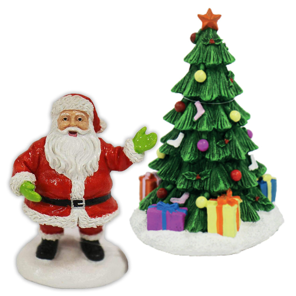 Santa & Christmas Tree Tank Ornaments