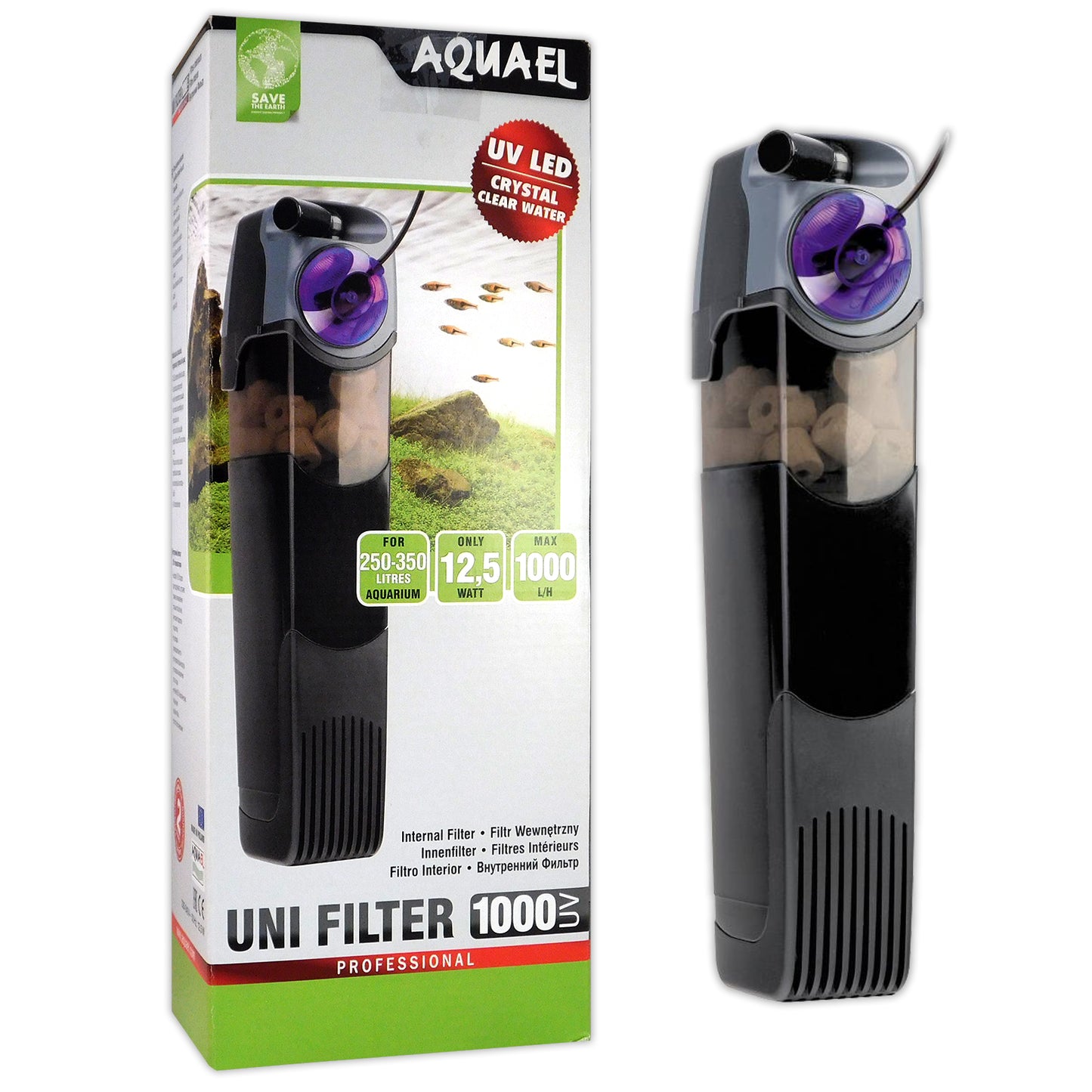 Aquael Unifilter UV 1000 Internal Filter with Built-In UV Steriliser