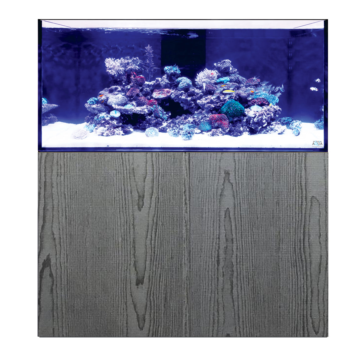 D-D Aqua-Pro Reef 1200 Tank & Cabinet (Carbon Oak)