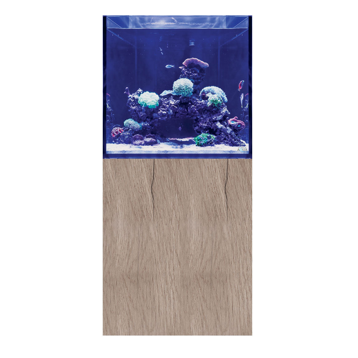 D-D Aqua-Pro Reef 600 CUBE Tank & Cabinet (Natural Oak)