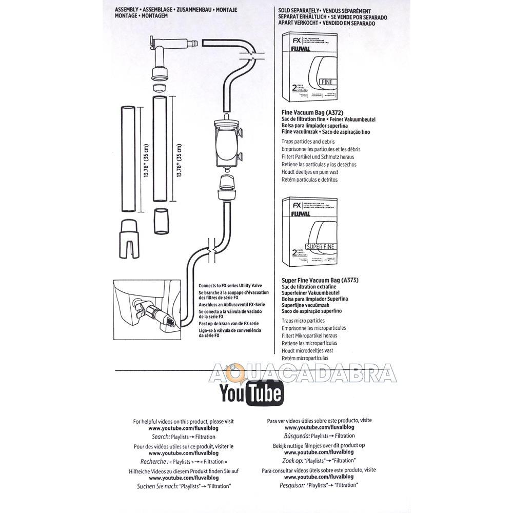 Fluval FX Gravel Vac Kit - connects to FX4 & FX6 Filters