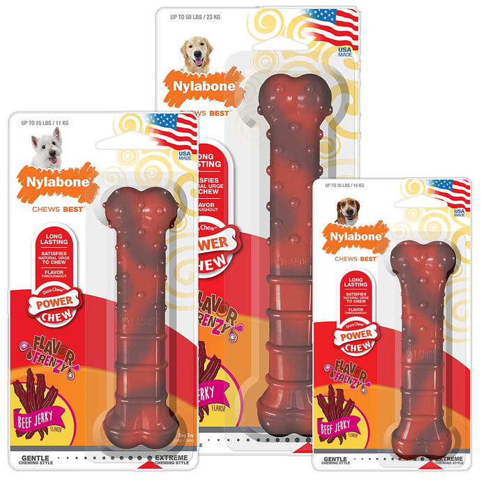 Nylabone Dura Dog Chew Textured Beef Jerky Toy