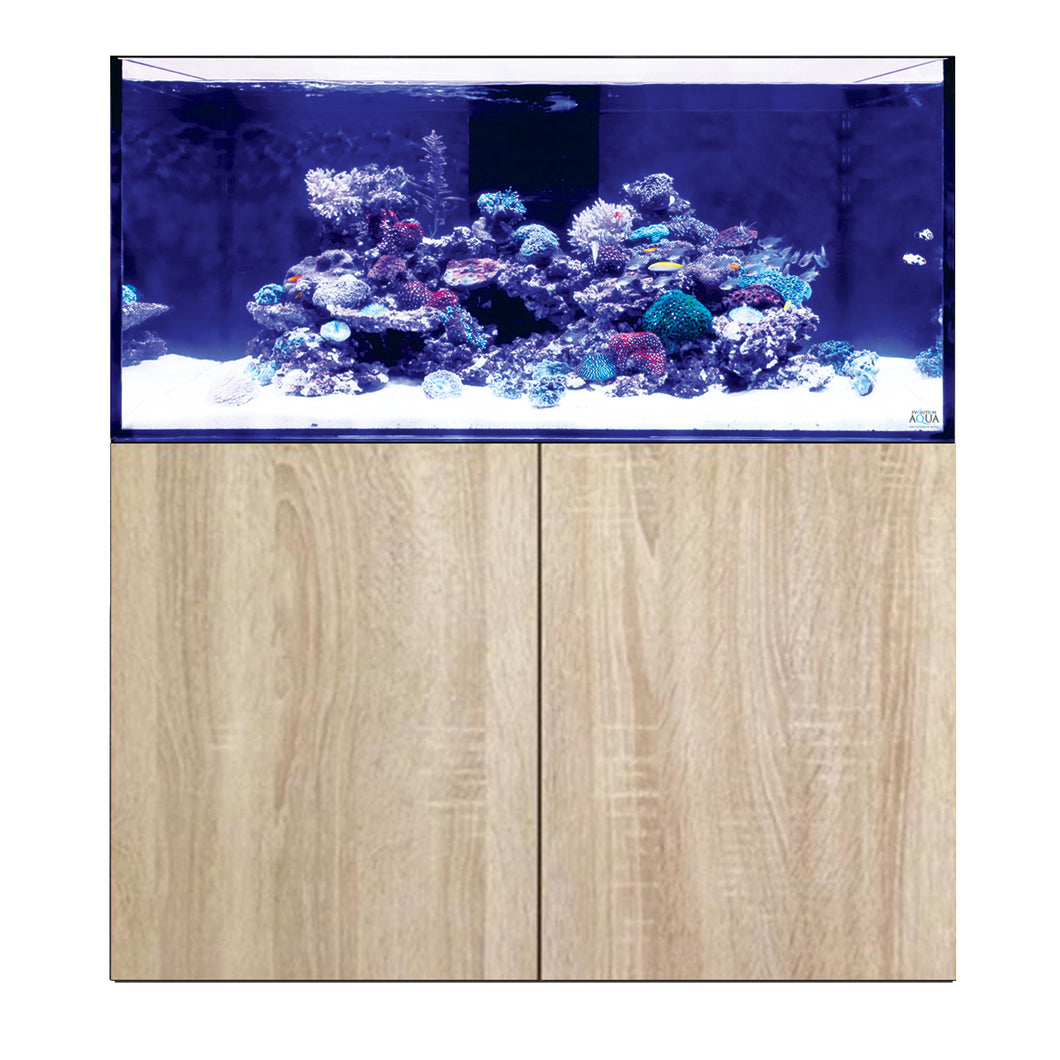 D-D Aqua-Pro Reef 1200 Tank & Cabinet (Platinum Oak)