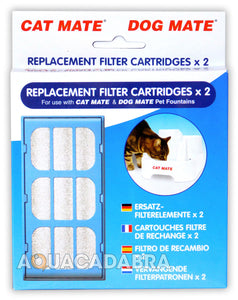 Pet Mate Replacement Filter Cartridges x2