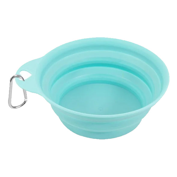 Summer Collapsible Pet Bowl with Clip 