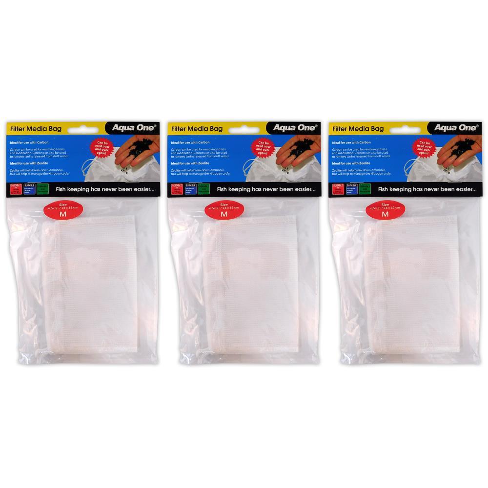 Aqua One Medium Filter Bags - 16cm x 12cm