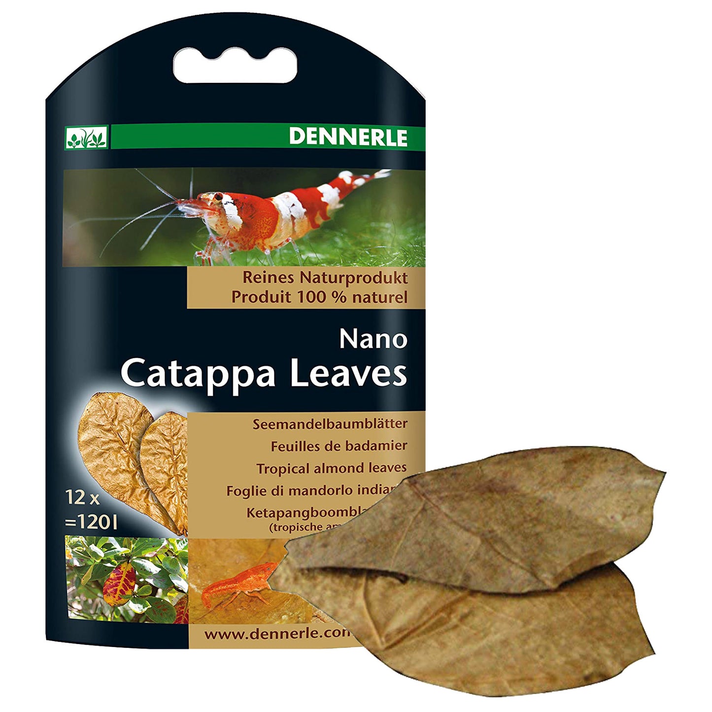 Dennerle Nano Catappa Leaves x 12 pcs