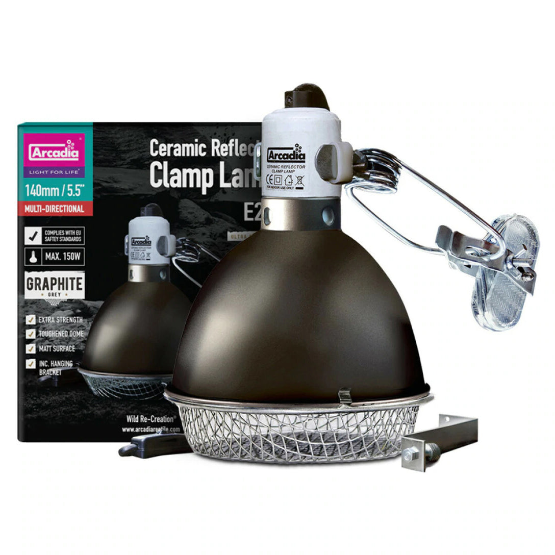 Arcadia Clamp Lamps with Graphite Holder