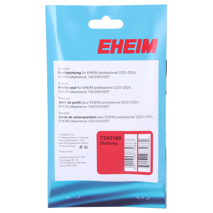 7343168 - Sealing gasket for Eheim Professional 2222 and 2224