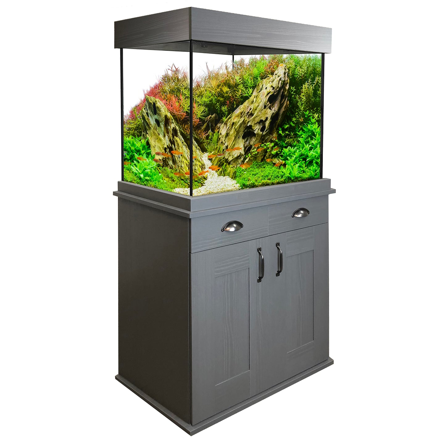 Fluval Shaker 168L Aquarium & Cabinet - Slate Grey