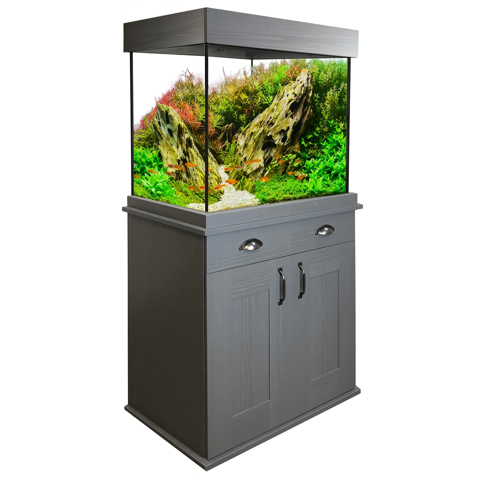 Fluval Shaker 168L Aquarium & Cabinet - Slate Grey