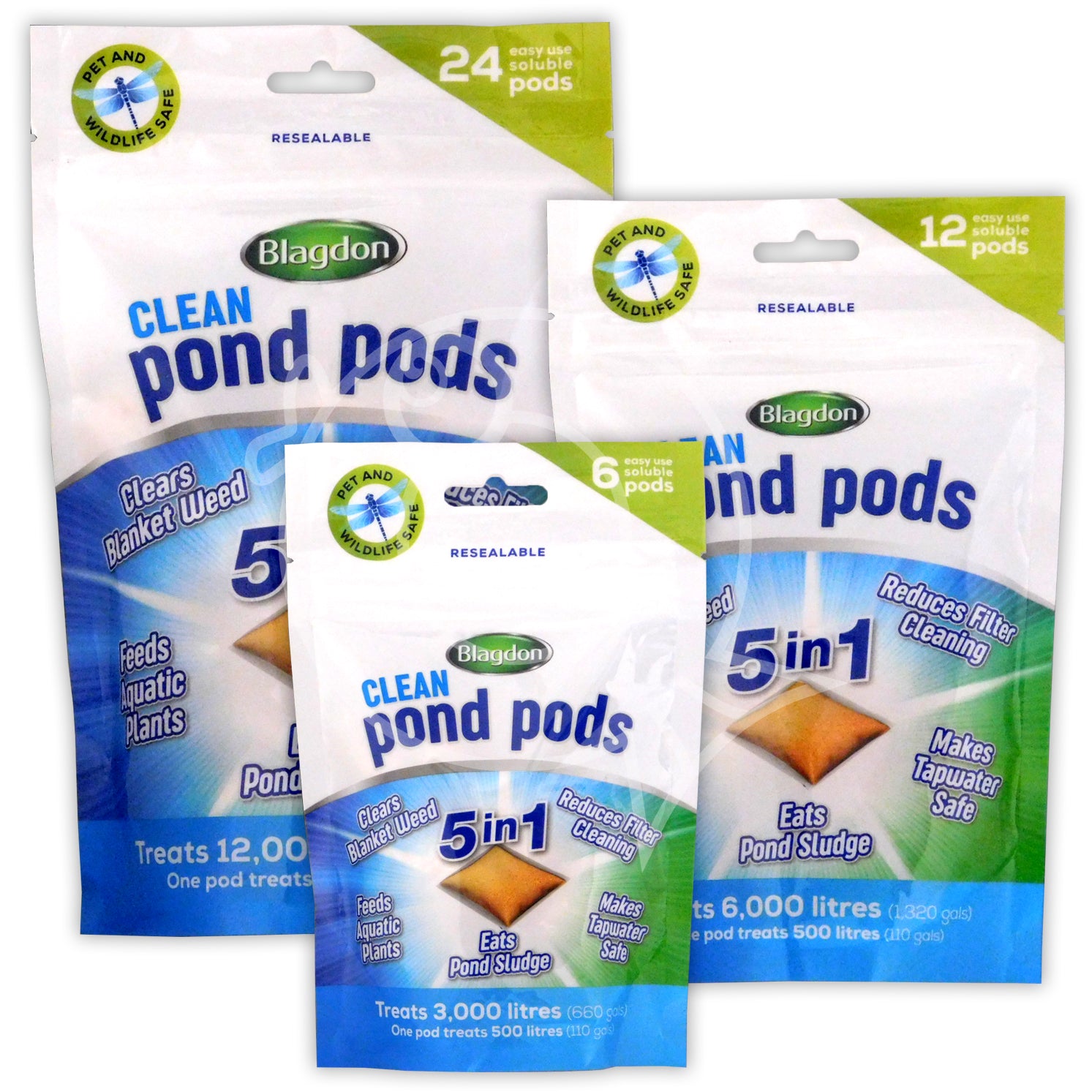 Blagdon Clean Pond Pods - 5 in 1 Treatment