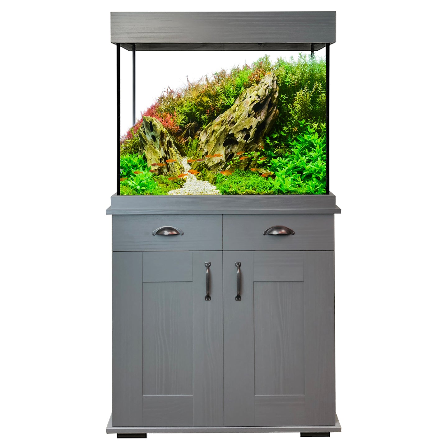 Fluval Shaker 168L Aquarium & Cabinet - Slate Grey