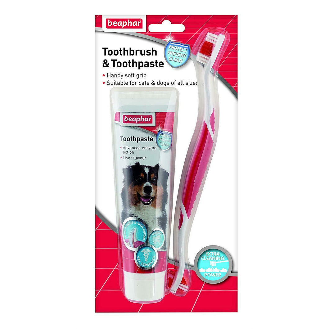 Beaphar Dental Kit Toothbrush & Paste for Cat & Dogs