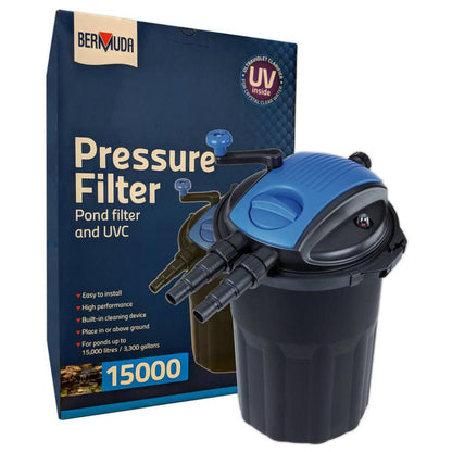 Bermuda Pressure Filter 15,000 with UV Clarifier
