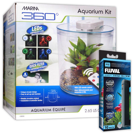 Marina 360 Aquarium with LED remote - Tropical