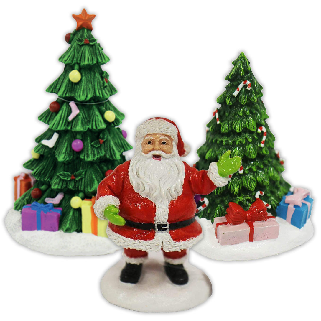 Santa & Christmas Tree Tank Ornaments