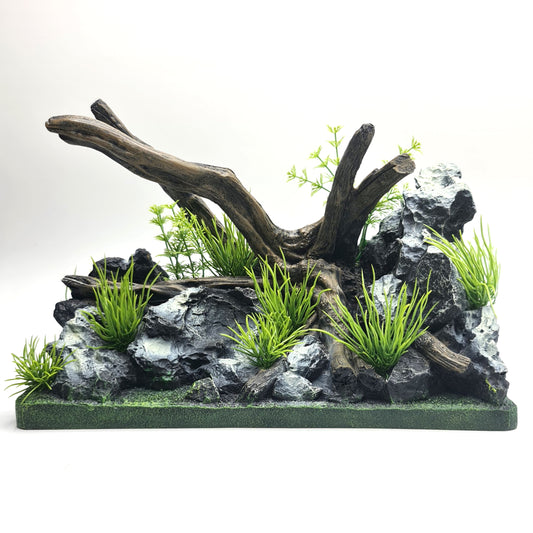 Aqua One ReadyScape Driftwood On Rock Medium Ornament 