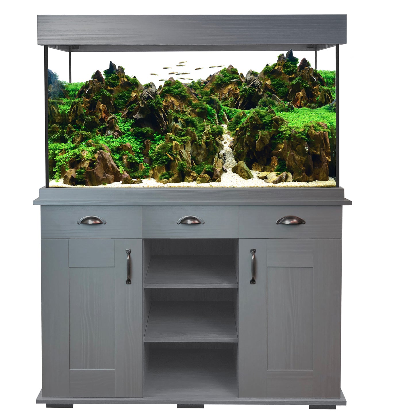 Fluval Shaker 252L Aquarium & Cabinet - Slate Grey