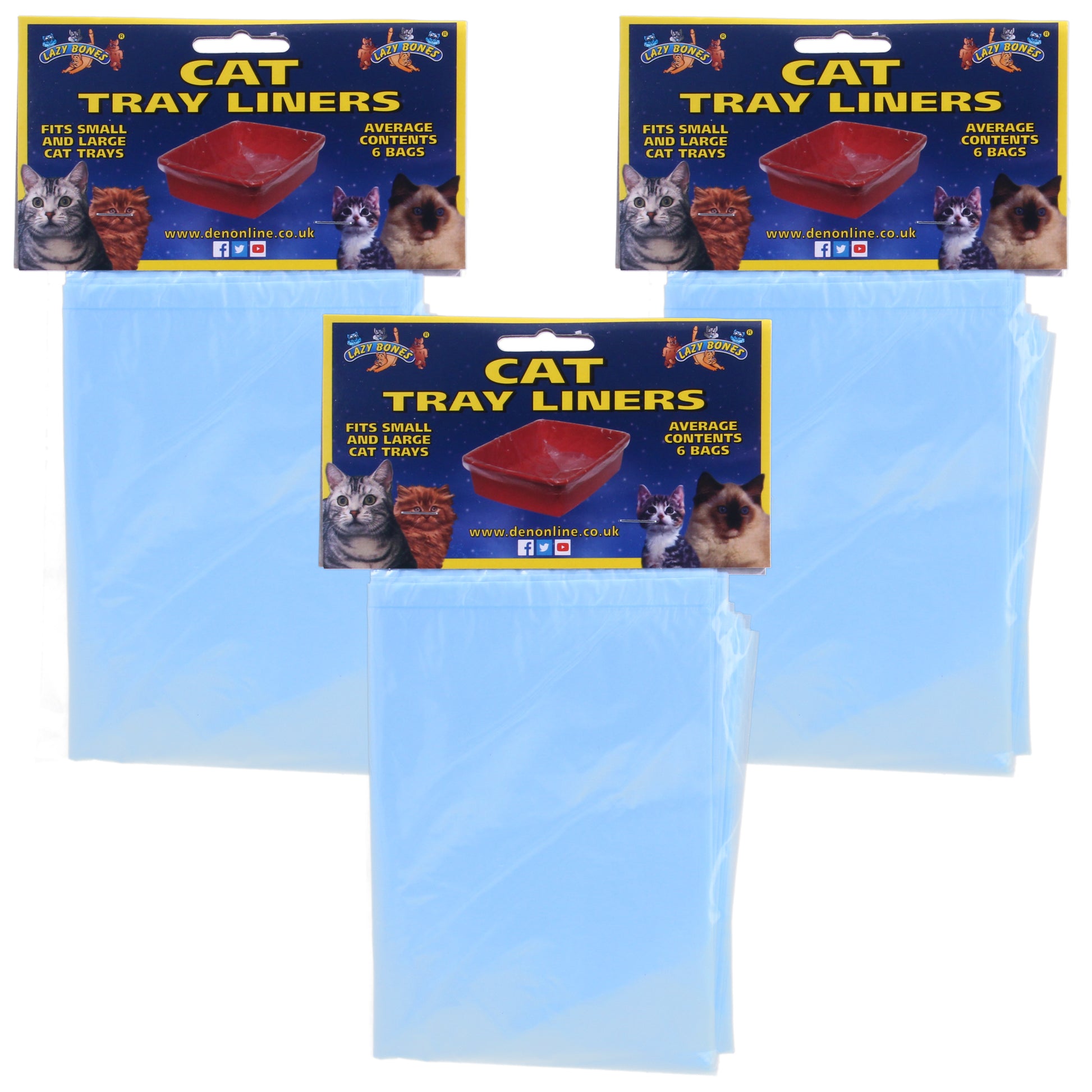 Lazy Bones Cat Tray Liners 6 Pack